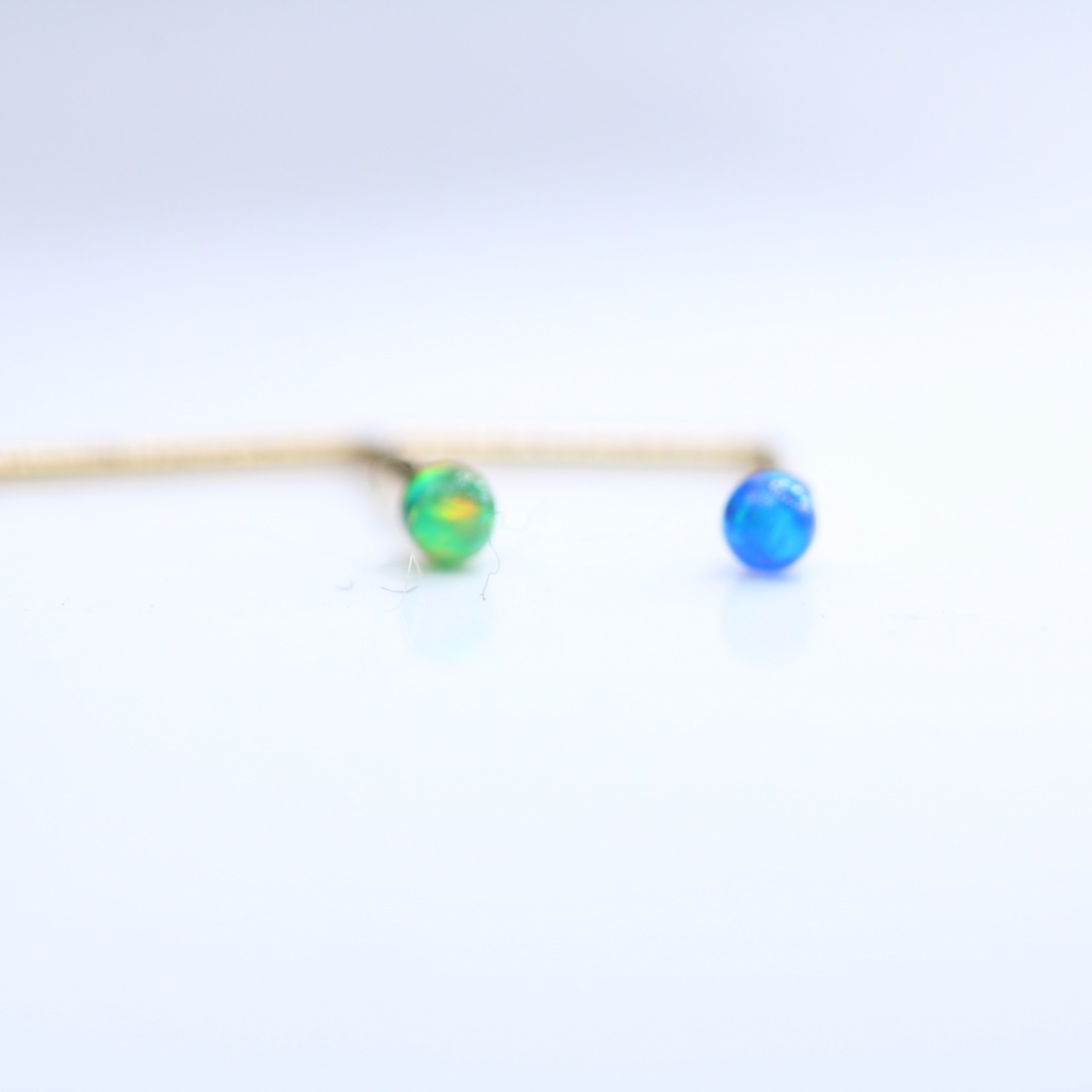 9kt. Gold Nose Studs Piercings L Shape With Cute 9k Mark